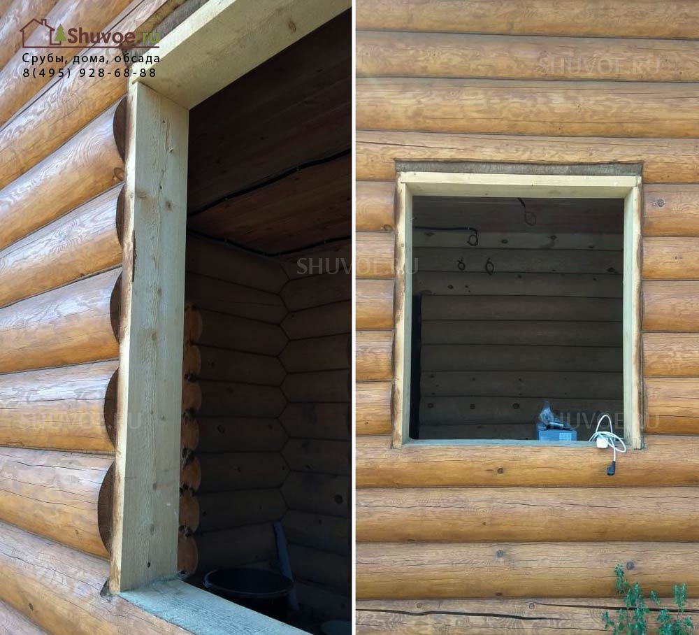 Окосячка своими руками в деревянном доме - Профилированный брус