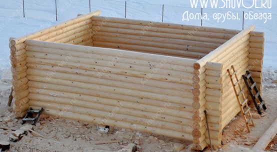 Рубка классического сруба 7*5 под баньку