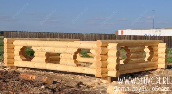 Строительство сруба 5х5 под летную беседку