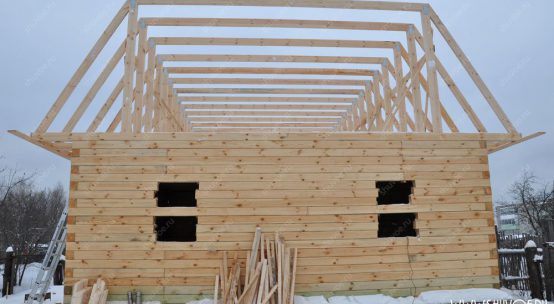 Строительство дачного дом 9*12 в Шувое