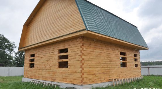 Брусовой дом 9 на 9 под усадку в Курбатихе