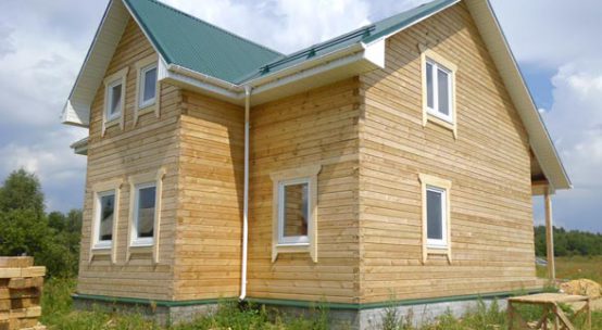 Строительство дома 10х11 из проф. бруса в Антипино