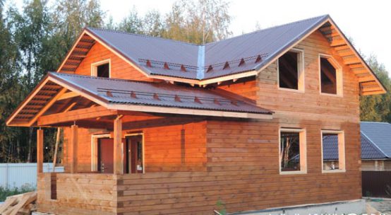 Строительство брусового дома 9х10 в Коломне