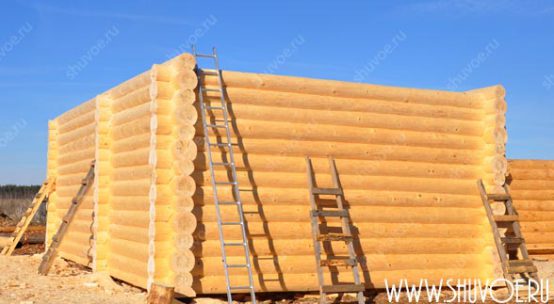 Рубка и разборка сруба 6х9 из 28-го бревна