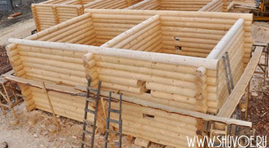 Строительство сруба 6х9,5 в Шувое