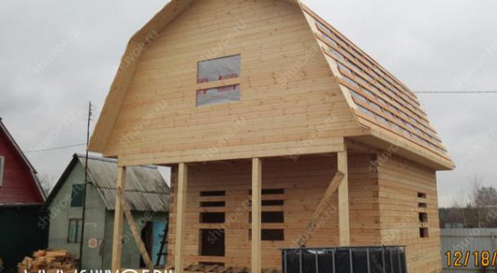 Строительство дачного домика 6х8 в Нареево