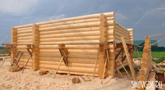 Строительство сруба 7х8 для дома в д. Старково