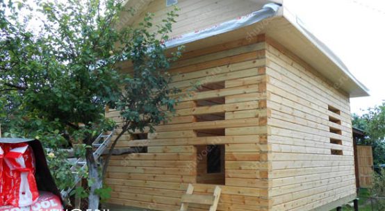Дачный домик 4х6 из бруса в Мисцево