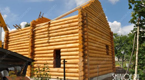 Строительство рубленого дома 7,5х10 в Старково