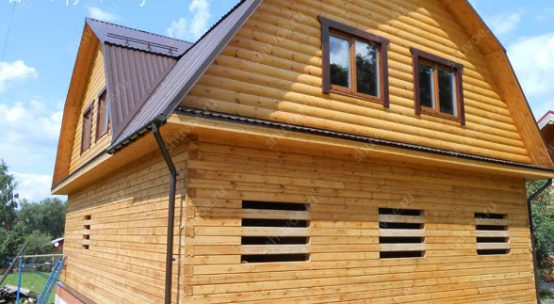 Строительство брусового дома 9х12 в Колычёво