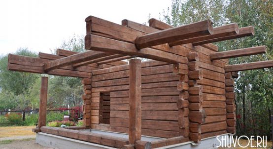 Сруб 3*6 из лафета — норвежская рубка