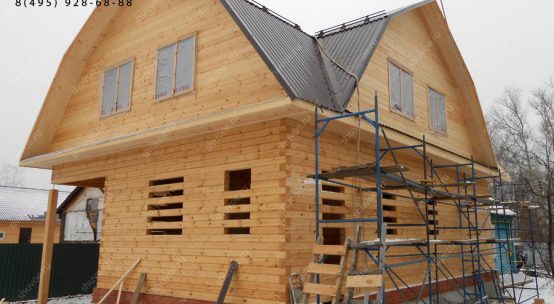 Строительство дома 9х9 из профилированного бруса в Шувое
