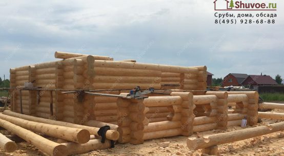 Дом 7х11,5 из строганного бревна + 3D модель