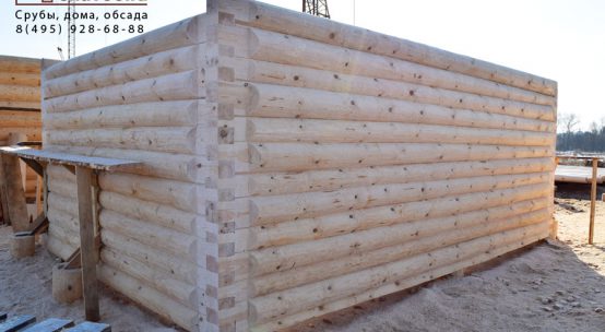 Банька 4х6 в «лапу» — установлена в д. Власово