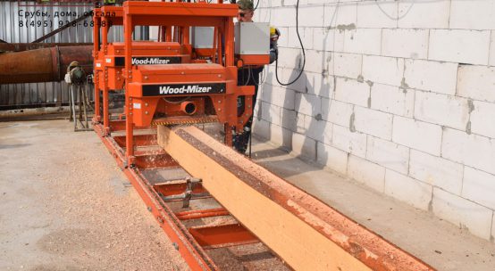 Новый строгальный станок Wood-Mizer MP100 для лафета и бруса