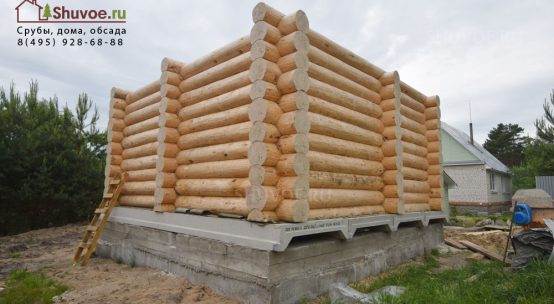 Рубленая баня 6х6 в селе Самылово — установлен сруб