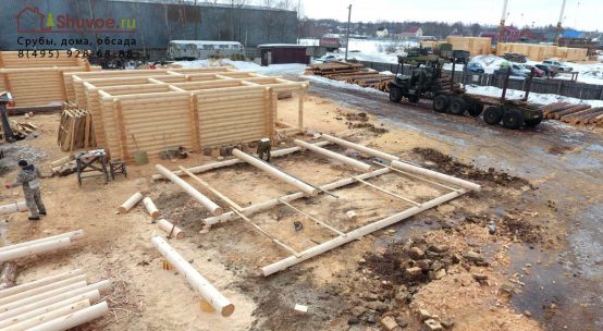 Новые срубы — баня 7х7 и дом 9х9