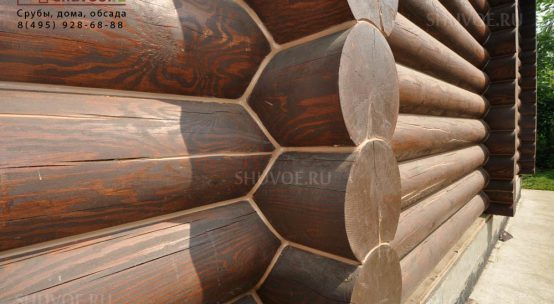 Теплый шов в рубленом доме в Апрелевке