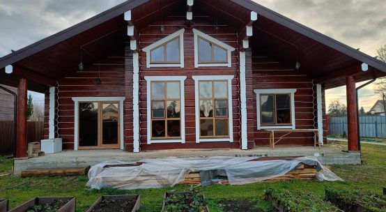 Дом шале 150 м2 из лафета в д. Красково