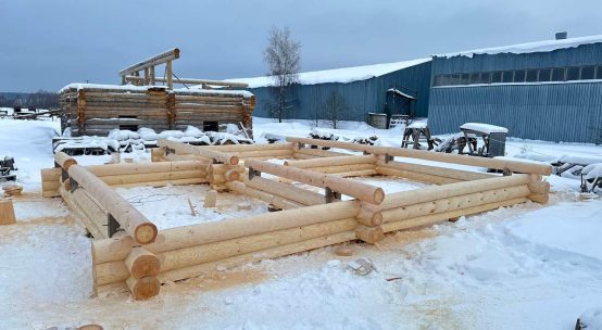 Новый сруб — одноэтажный дом 85м² с двумя спальнями