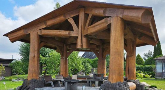 Рубленая беседка «Post&Beam»